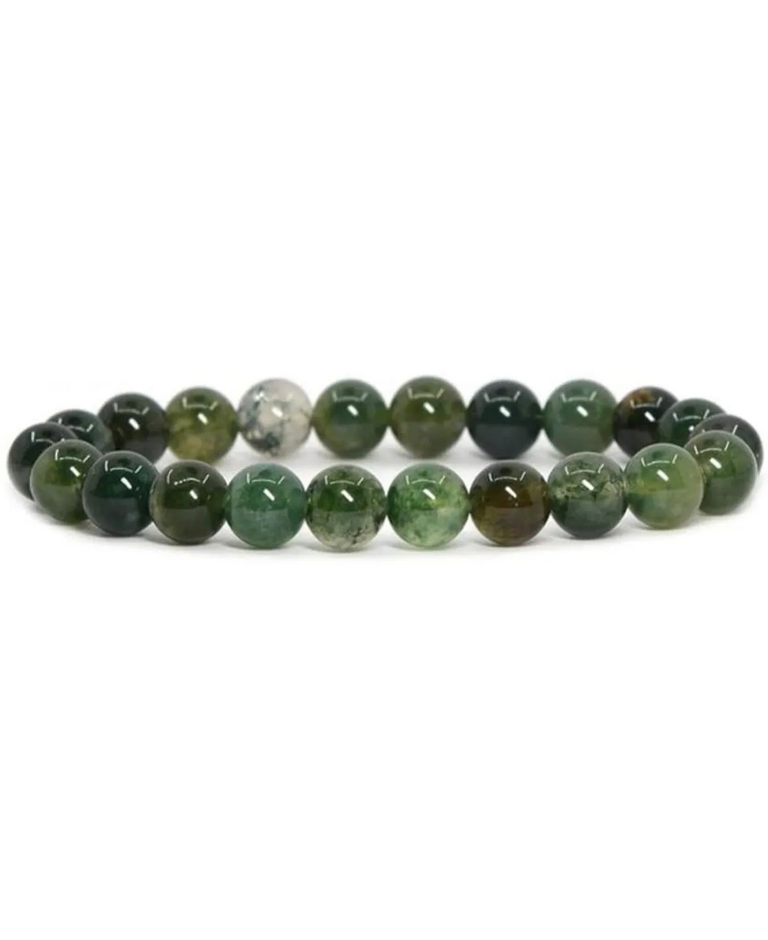 WATER GRASS AGATE AUTHENTIC CRYSTAL BRACELET image 1