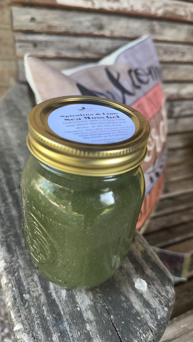 SEA MOSS GEL WITH SPIRULINA & LIME image 0