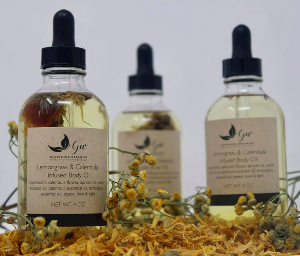 LEMONGRASS & CALENDULA INFUSED BODY OIL image 1