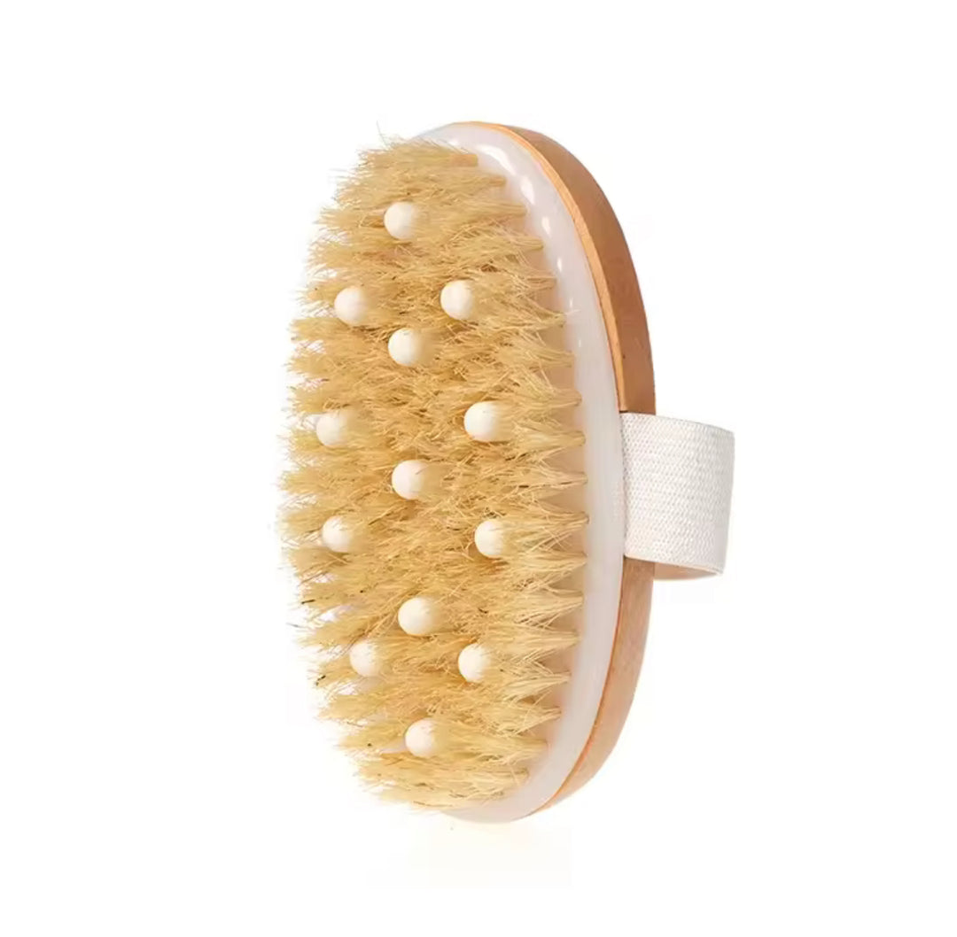 Wooden Dry Body Brush – Lymphatic, Detox, Circulate, Radiate