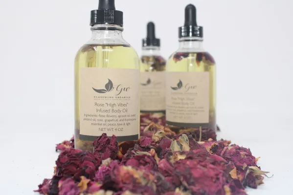 ROSE HIGH VIBES INFUSED BODY OIL image 0