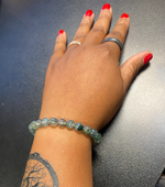 Load image into Gallery viewer, WATER GRASS AGATE AUTHENTIC CRYSTAL BRACELET image 3

