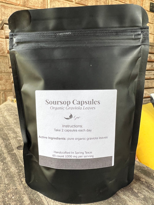 Soursop Capsules | organic graviola leaves