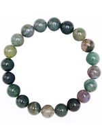 Load image into Gallery viewer, WATER GRASS AGATE AUTHENTIC CRYSTAL BRACELET image 2
