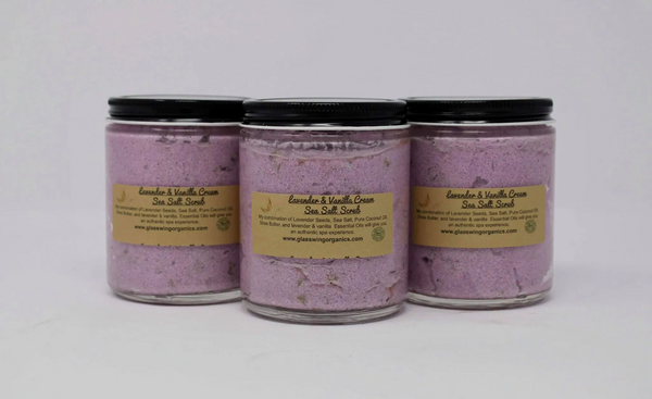 LAVENDER & VANILLA CREAM SEA SALT SCRUB image 1