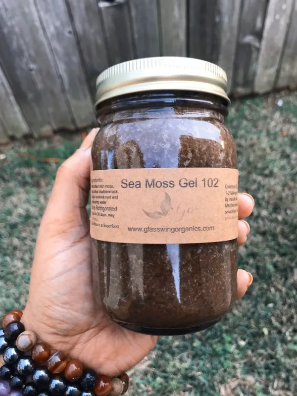 SEA MOSS GEL 102 w/ bladderwrack & burdock image 0