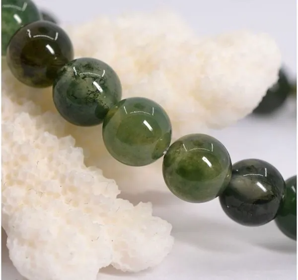 WATER GRASS AGATE AUTHENTIC CRYSTAL BRACELET image 0