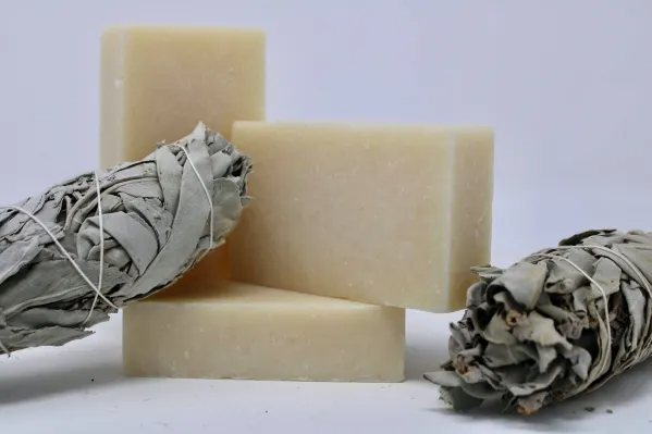 WHITE SAGE SMUDGING SOAP BAR image 0