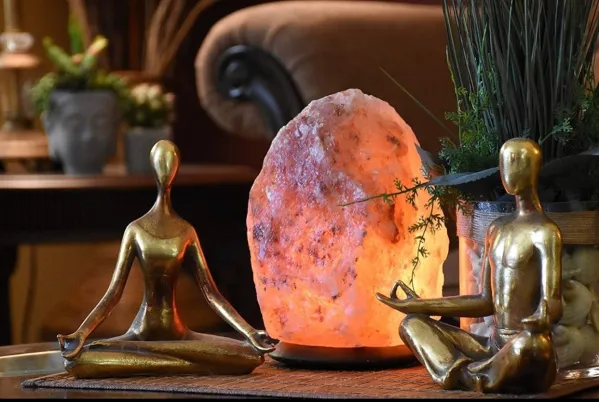 LARGE PINK HIMALAYAN SALT LAMP |8-9LBS image 0