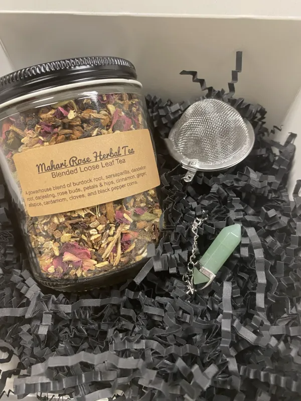 MAHARI ROSE CHAI HERBAL TEA WITH TEA INFUSER SET image 0