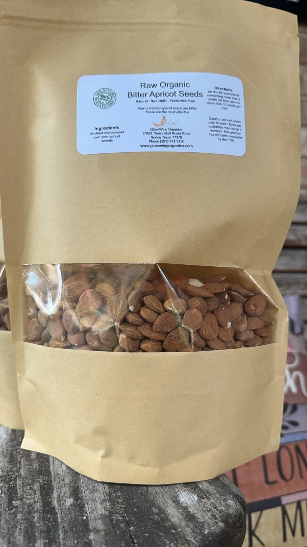 Raw Organic Bitter Apricot Seeds image 0