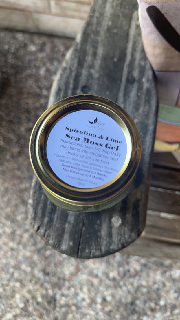 SEA MOSS GEL WITH SPIRULINA & LIME image 1