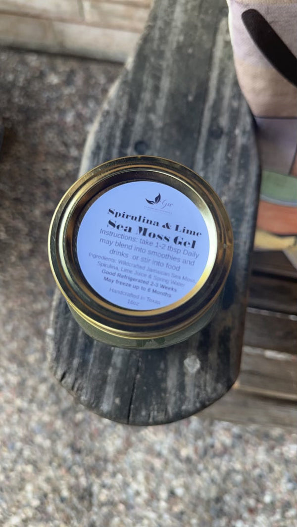 SEA MOSS GEL WITH SPIRULINA & LIME image 1
